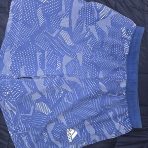 Adidas Blue Patterned Shorts